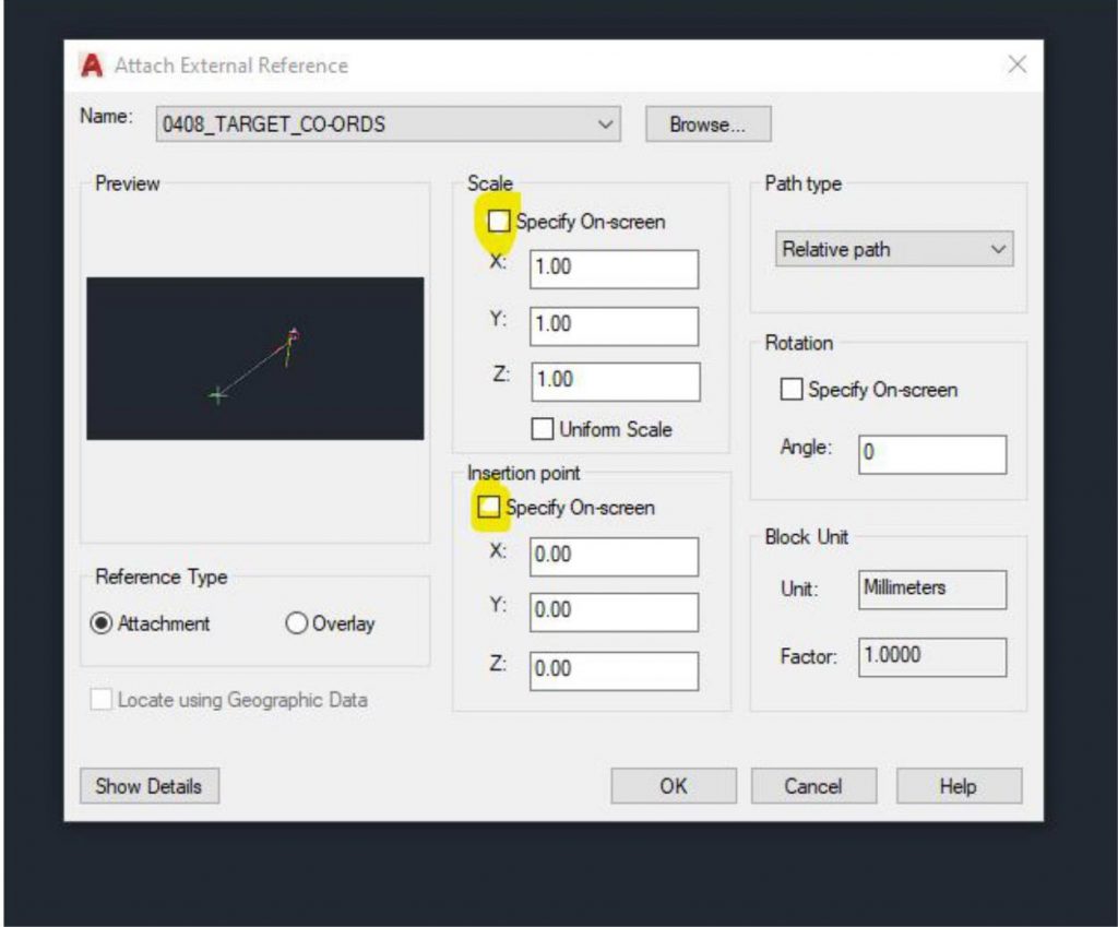 importing survey points into autocad