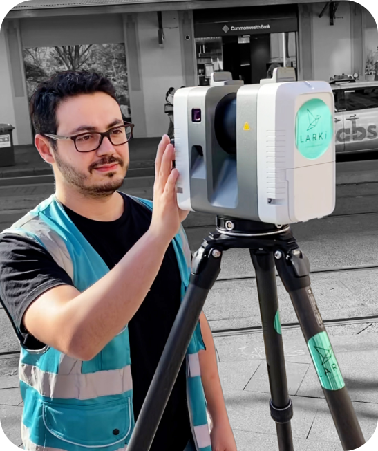 LARKI 3d scanner in the field