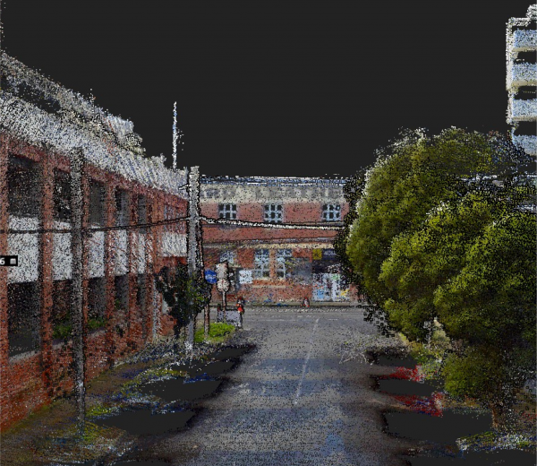 Streetscape point cloud image